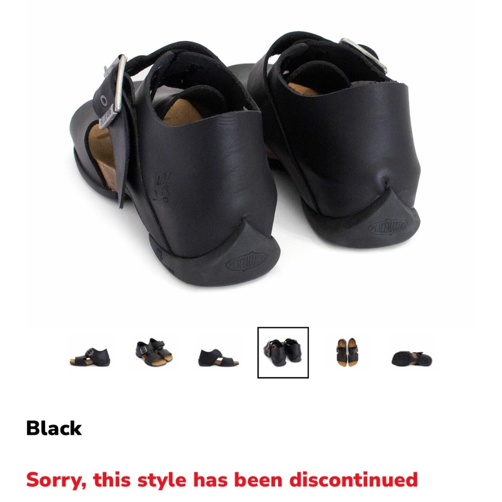 John Fluevog Peacemaker Rigoberta Lace-Up Buckled Sandals - Black - Size 8 - Picture 2 of 12